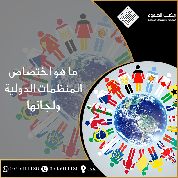 اختصاص المنظمات الدولية ولجانها 1 اختصاص المنظمات الدولية ولجانها
