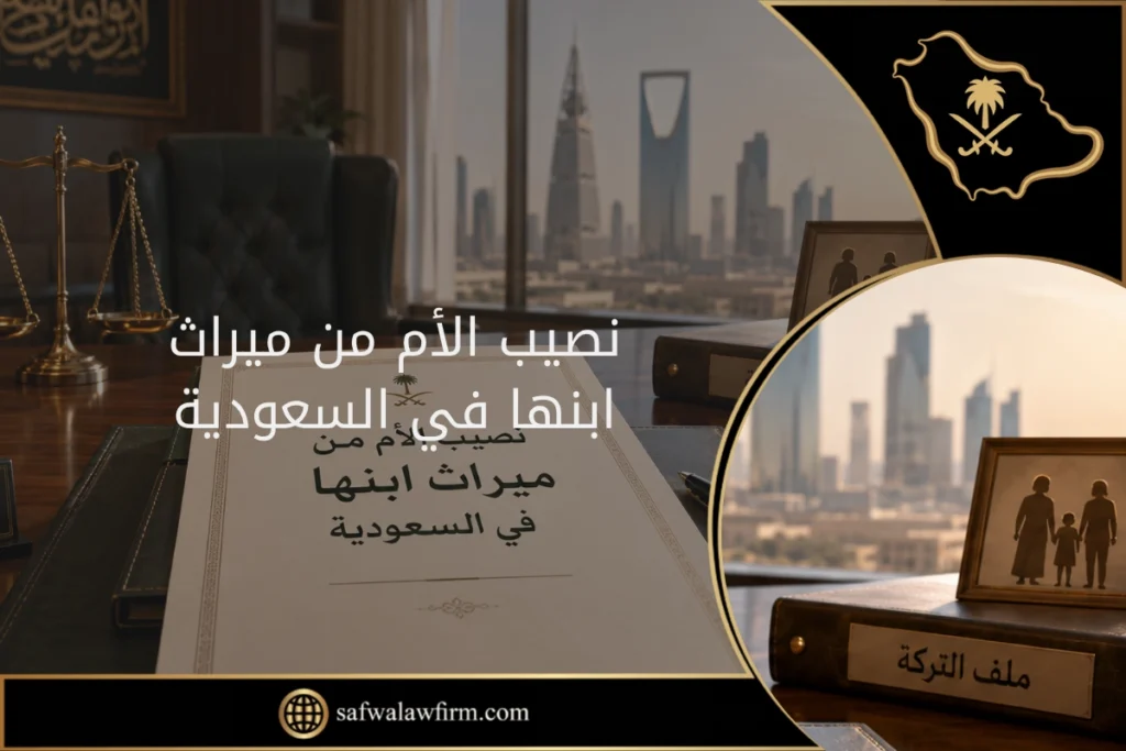 نصيب الأم من ميراث ابنها في السعودية